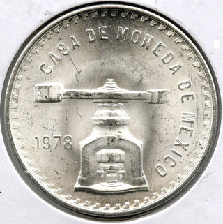 1978 Mexico Type 2 Key Date Onza oz Silver Plata Pura Casa de Moneda -  C860