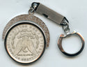 1889 Morgan Silver Dollar Coin & Keychain Collectible - A260