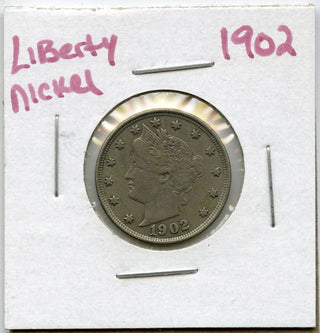 1902 Liberty V Nickel 5 Cent Coin- Five Cents - DM862