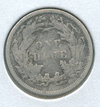 1876-P Silver Seated Liberty Dime 10c Philadelphia Mint  - KR608