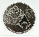 2022 Aquaman 1 Oz 999 Fine Silver $2 Niue Coin DC Comics Justice League w/ Bag