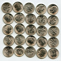1954 Roosevelt Silver Dime 50-Coin Roll Philadelphia - Uncirculated - BP463