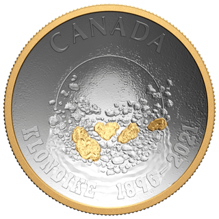 2021 Canada Klondike Gold Rush 125th Anniversary Curved 1 oz Silver Coin - C933