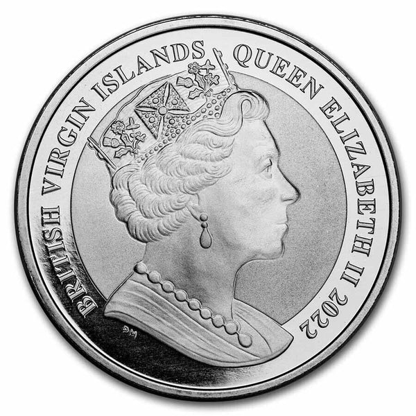 2022 Last Walking Liberty 1 Oz 999 Silver British Virgin Islands Coin BU - JN756
