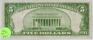 1929 $5 National Currency Certificate Quincy Currency Note - Five Dollar -DN270