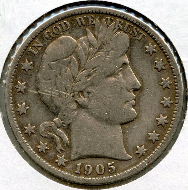 1905-S Barber Silver Half Dollar - San Francisco Mint - BQ750