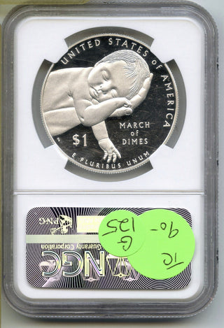 2015-W March of Dimes Proof Silver Dollar NGC PF70 Ultra Cameo West Point - G125