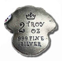 Evil Clown 2 Troy Oz 999 Silver Poured Bar 3D Art - JN836