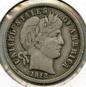 1913 Barber Silver Dime - Philadelphia Mint - A715
