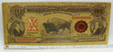 1901 $10 Bison Buffalo Novelty 24K Gold Foil Plated Note Bill 6