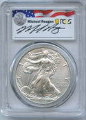 2020 (S) Silver Eagle 1 oz PCGS MS70 Emergency First Day Reagan Signature JN776