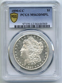 1890-CC Morgan Silver Dollar PCGS MS63 DMPL Certified - Carson City Mint - A474