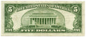 1934-A $5 Federal Reserve Note - Chicago Illinois Bank Currency - B86