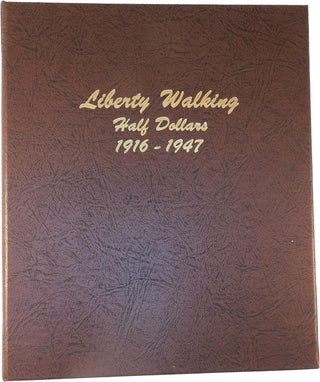 New Liberty Walking Half Dollars 1916-1947 Dansco 7160 Coin Album Folder