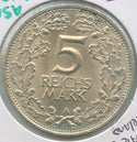 1925-A Germany Weimar Republic 1000th Year of Rhineland Silver 5 RechsMark-KR581