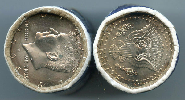 2006 Kennedy Half Dollar $10 Coin Rolls US Mint OGP Denver Philadelphia - BX583