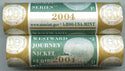 2004 Jefferson Nickels Westward Journey P + D Coin Rolls US Mint Keelboat CC912