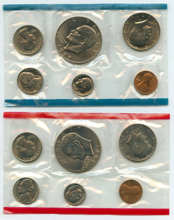 1977 United States Uncirculated US Mint Coin Set - OGP Philadelphia & Denver