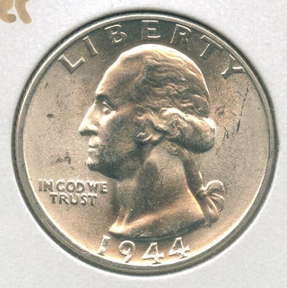 Unc 1944 P Silver Washington Quarter 25C Philadelphia Mint - ER284