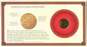 1848 Liberty Head Large Cent Penny + Info Cachet - Philadelphia Mint - DM215