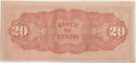 1897- 1911 Mexico Sonora 20 Viente Pesos Banknote Currency Note P S421r DN179