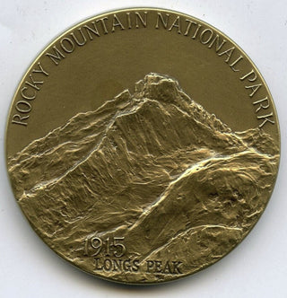 Rocky Mountain 1872 - 1972 National Parks Centennial Medal Art Co New York B599