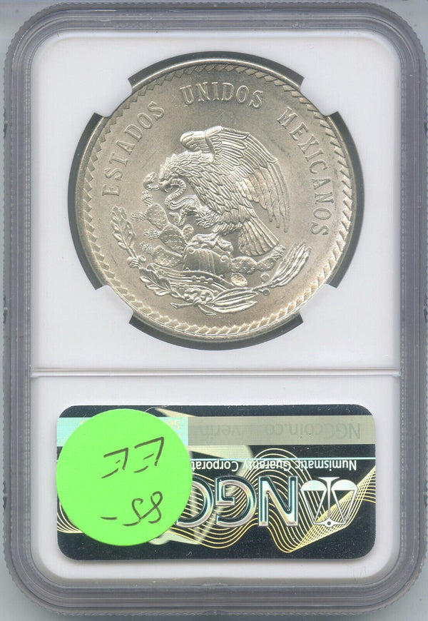 1948 Mexico Cinco Pesos NGC MS65 Certified Silver Mexican Coin- DN362