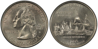 2000-D Virginia Statehood Quarter 25C Uncirculated Coin Denver mint 020