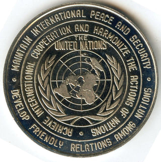 Dag Hammarskjold United Nations UN Commemorative Medal Round - CC838