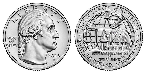 2023-D Eleanor Roosevelt American Women Quarter 25C Uncirculated Denver Mint 016