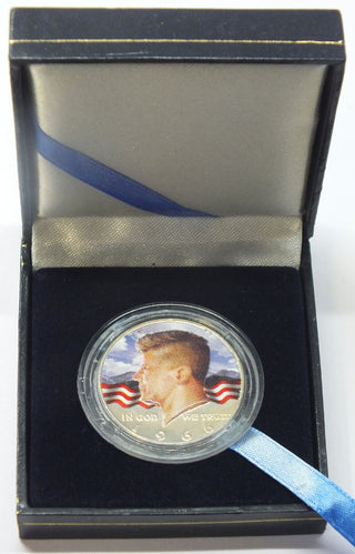 1966 Kennedy Silver Half Dollar - Colorized Painted Color Coin - H180