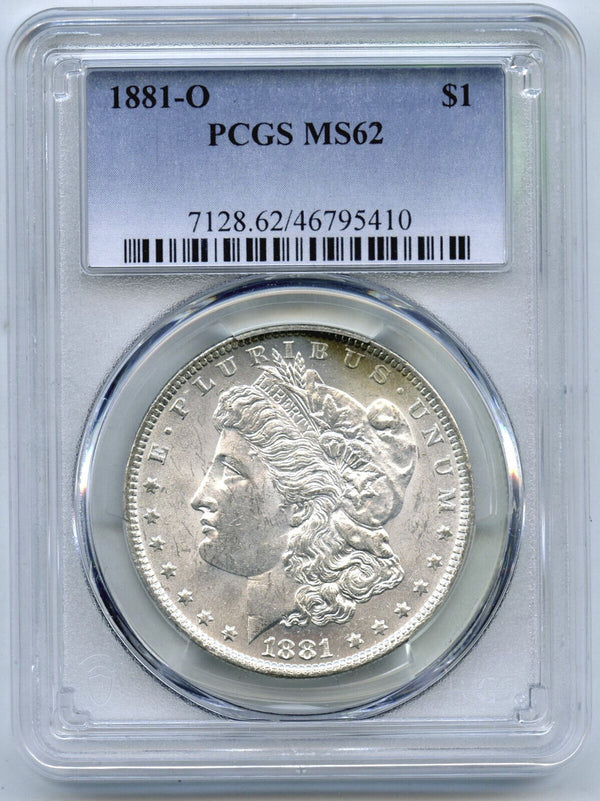 1881-O Morgan Silver Dollar PCGS MS62 Certified - Toning Toned New Orleans C243