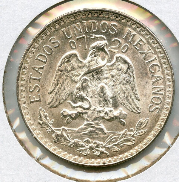 1945 Mexico 50 Centavos .720 Silver Coin Uncirculated Moneda Plata - JN973