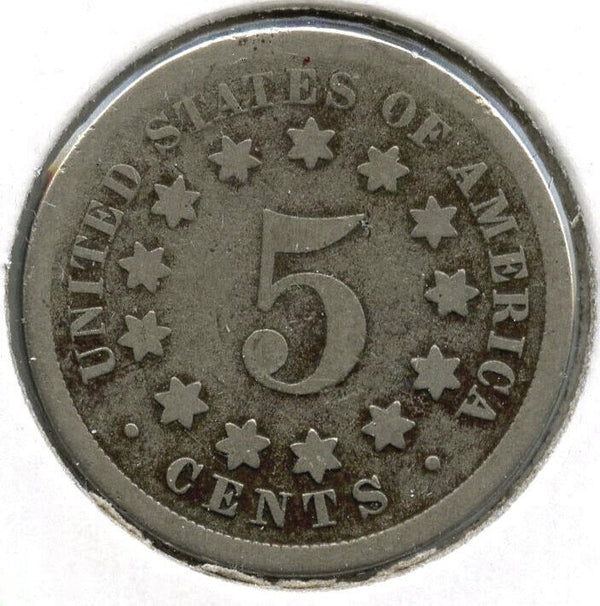 1867 Shield Nickel - No Rays - Five Cents - C668