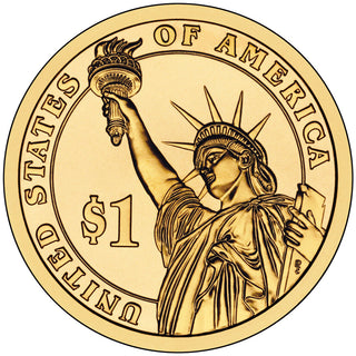 2012-D Chester A Arthur Presidential Dollar $1 US Golden Coin Denver Mint PRD21
