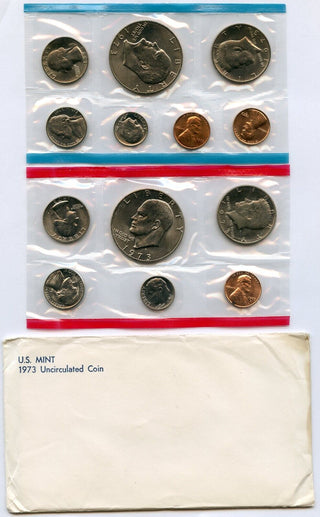 1973 United States Uncirculated US Mint Coin Set - OGP Philadelphia & Denver