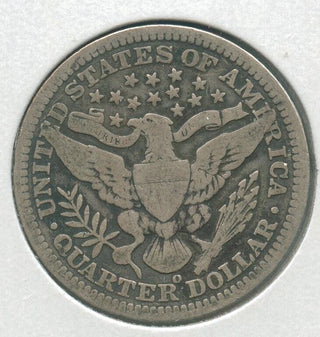 1908-O Silver Barber Quarter 25c New Orleans Mint - KR159