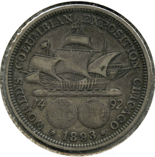 1893 Columbian Exposition Chicago Silver Half Dollar - Commemorative Coin - A969