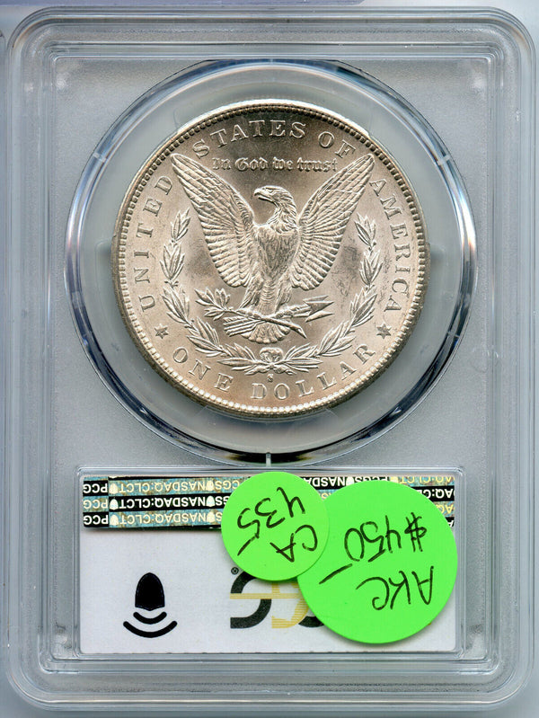 1897-S Morgan Silver Dollar PCGS MS 64 Certified - San Francisco Mint - CA435
