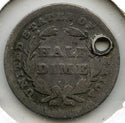 1840 Seated Liberty Half Dime - Hole Coin - C210