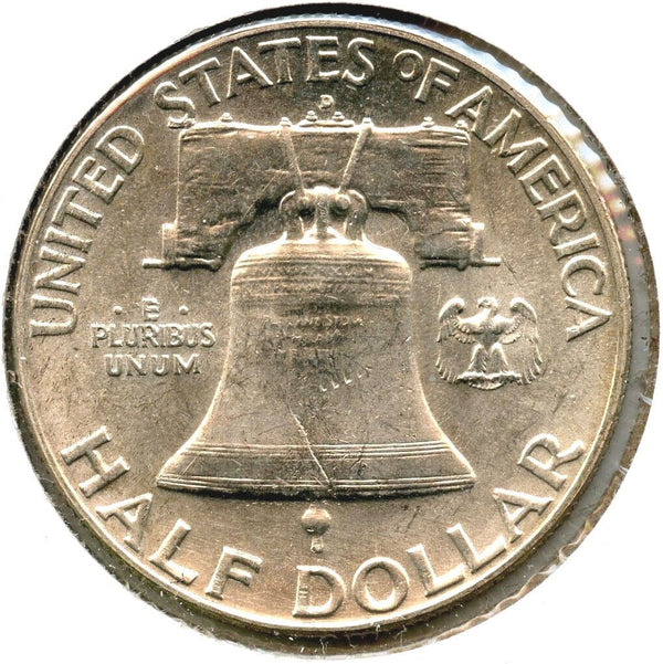 1949-D Franklin Silver Half Dollar - Uncirculated - Denver Mint - CC372