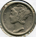 1920-S Mercury Silver Dime - San Francisco Mint - A590