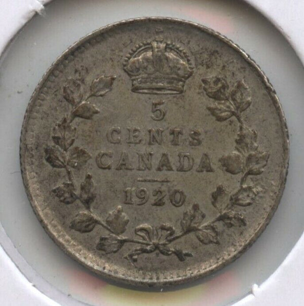 Canada 1920 Coin 5 Cents - King George V - BC616