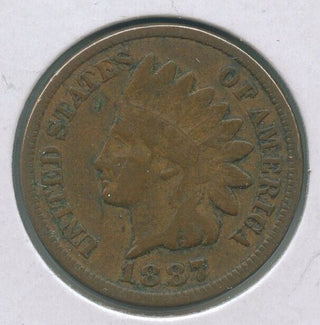 1887-P Indian Head Cent Penny 1c Philadelphia Mint - KR99