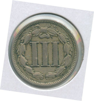 1865 P Three Cent Nickel 3C Philadelphia Mint - ER155
