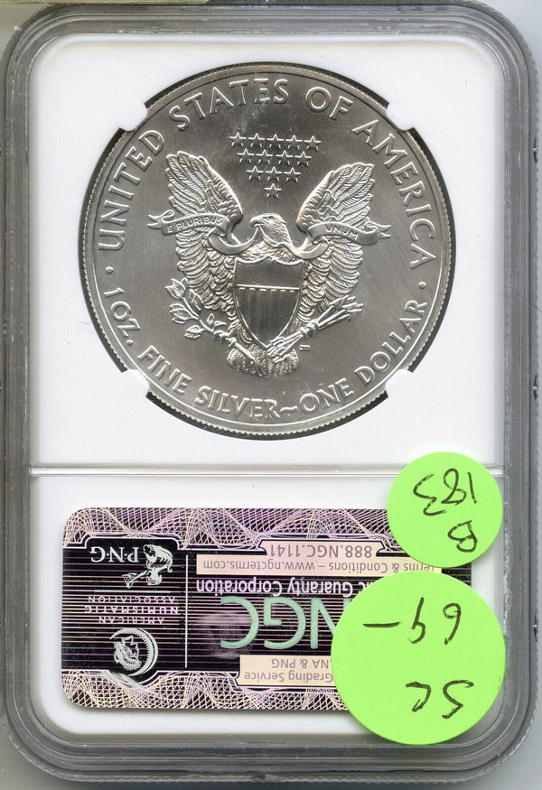 2011 (S) American Eagle 1 oz Silver Dollar NGC MS69 San Francisco Mint - B183
