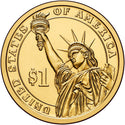 2014-D Calvin Coolidge Presidential Dollar US Golden $1 Coin Denver Mint