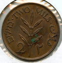 1927 Palestine Coin - Two Mils - Bronze - BQ556