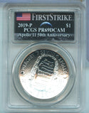 2019-P PCGS PR69DCAM Silver Apollo 11 50th Anniversary $1 Coin - ER865