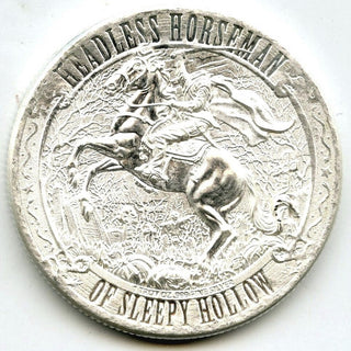 Headless Horseman Sleepy Hollow 999 Silver 1 oz Medal Round - G920